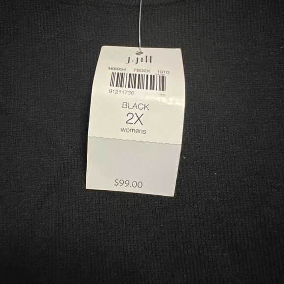 NWT Black wrap sweater J. Jill 2x - Picture 4 of 8
